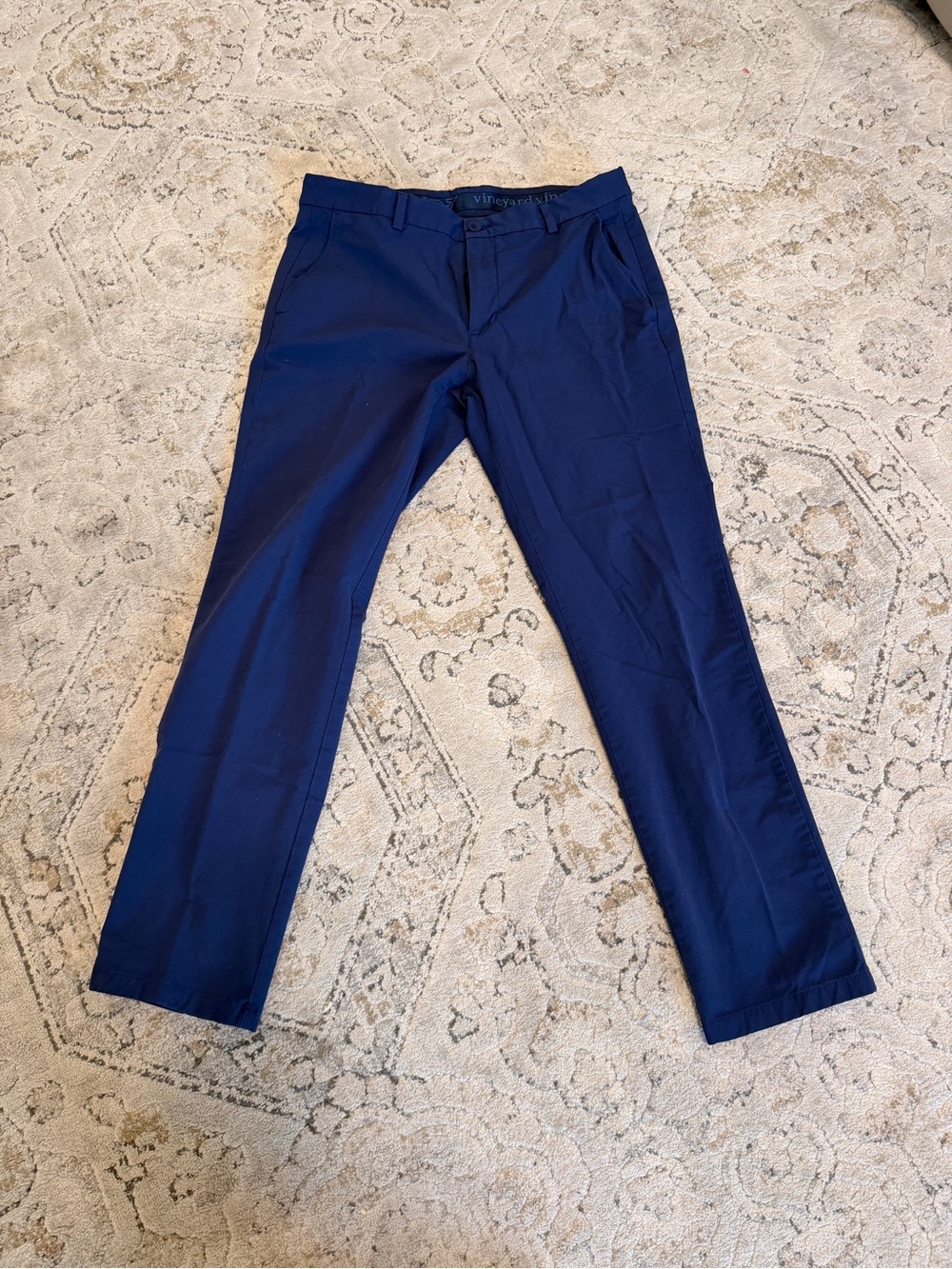 Vineyard Vines Men’s Performance Pants Navy 34x30 Stretch